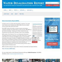 Water Desalination Report