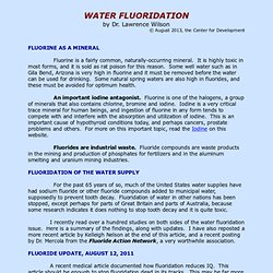 Water Flouridation