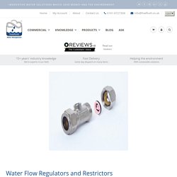 Water Flow Regulators and Restrictors