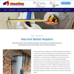 Gas Hot Water Repairs Bowral, Mittagong - Aus Gas