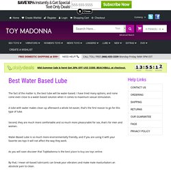 best water based lube