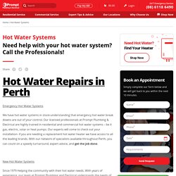 Hot Water Systems Services in Perth
