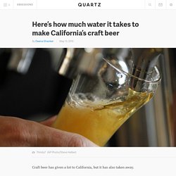 California Brewers Use an Estimated 651 Million Gallons of Water to Make Craft Beer