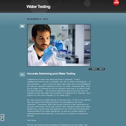 Water Testing