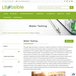 Water Testing - Lifeasible