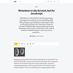 Waterbear is Like Scratch, but for JavaScript