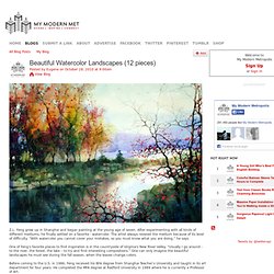 Beautiful Watercolor Landscapes (12 pieces)