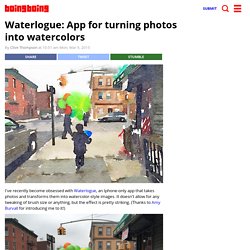 Waterlogue: App for turning photos into watercolors