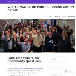 Blog – WPHAG: Waterloo Public Housing Action Group