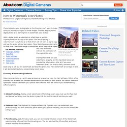 How to Watermark Your Photos - Learn Tips for Watermarking Your Photos
