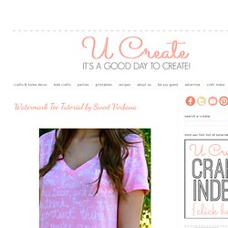 Ucreate: Watermark Tee Tutorial by Sweet Verbana