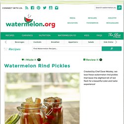 Watermelon Rind Pickles