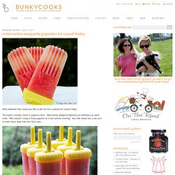 Watermelon Margarita Popsicles for Casual Friday