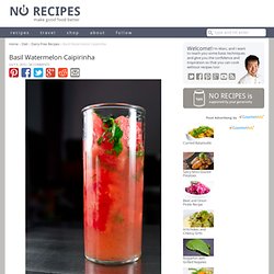 Basil Watermelon Caipirinha Recipe