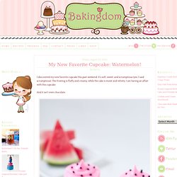Sweet Watermelon Cupcakes