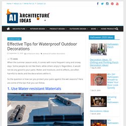 A Complete Guide for Waterproof Outdoor Decorations