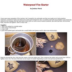 Waterproof Fire Starter - StumbleUpon