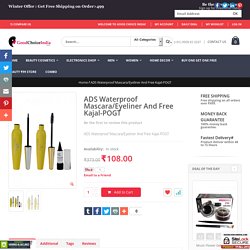 Buy ADS Waterproof Mascara/Eyeliner And Free Kajal-POGT Online Lowest Price and Review