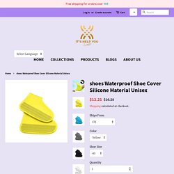shoes Waterproof Shoe Cover Silicone Material Unisex – itshelpyou
