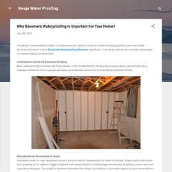 Why Basement Waterproofing Is Important For Your Home?