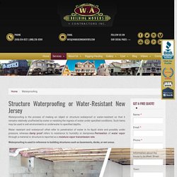 Waterproofing in New Jersey - How to Waterproofing a Basement New Jersey