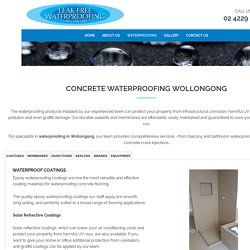 Concrete Waterproofing Wollongong