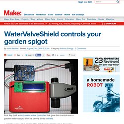 Online : WaterValveShield controls your garden spigot