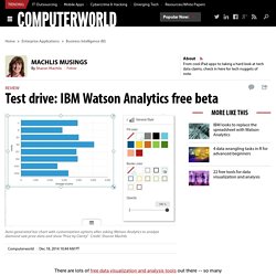 Test drive: IBM Watson Analytics free beta