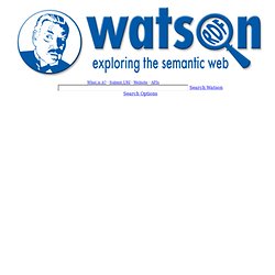 Watson Semantic Web Search