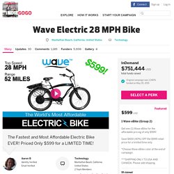 Wave Electric 28 MPH Bike