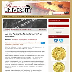 Are You Waving The Novice Writer Flag? by Rayne Hall