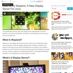 How To Try Wayland, A New Display Server For Linux