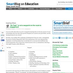“On-Task” is not a waypoint on the route to engagement SmartBlogs