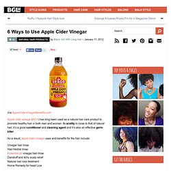 6 Ways to Use Apple Cider Vinegar