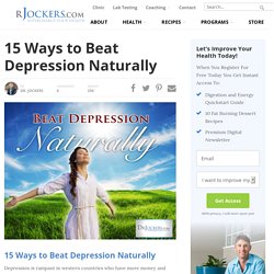 15 Ways to Beat Depression Naturally