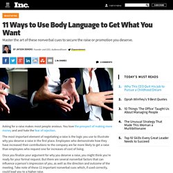 11 Ways to Use Body Language to Get What You Want