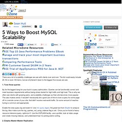 5 Ways to Boost MySQL Scalability