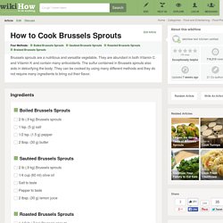 4 Ways to Cook Brussels Sprouts