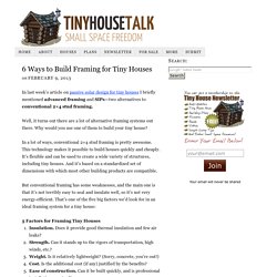 6 Ways to Build Framing for Tiny Houses