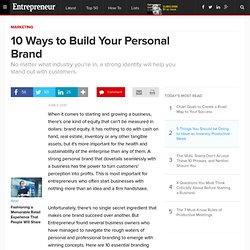 10 Ways to Build Your Personal Brand