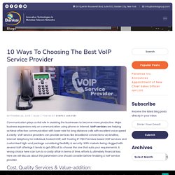 10 Ways to Choosing the Best VoIP Service Provider