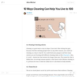 10 Ways Cleaning Can Help You Live to 100