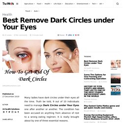 Ways to Get Rid of Dark Circles under Your Eyes