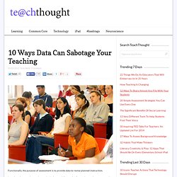 10 Ways Data Can Sabotage Your Teaching
