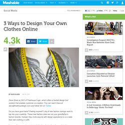 3 Ways to Design Your Own Clothes Online