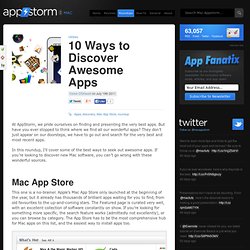 10 Ways to Discover Awesome Apps