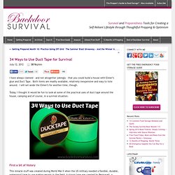 34 Ways to Use Duct Tape for Survival