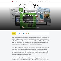 10 Ways To Make Evernote Rock Harder