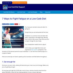 7 Ways to Fight Fatigue on a Low-Carb Diet – Low Carb Support