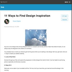 11 Ways to Find Design Inspiration